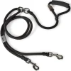 Orvis Leashes|Adjustable Two-Dog Leash Black