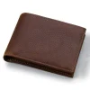 Orvis Wallets|American Bison Thinfold Leather Wallet Brown