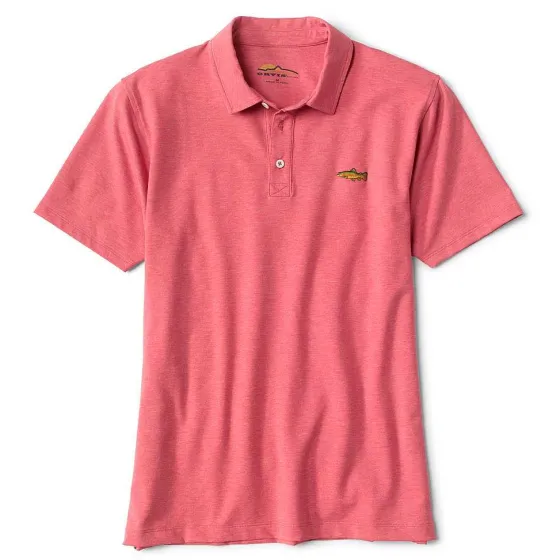 Orvis Shirts|Angler'S Performance Polo Faded Red