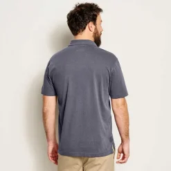 Orvis Shirts|Angler'S Polo Shirt Washed Navy