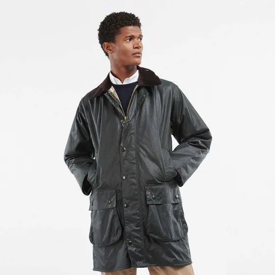 Orvis Jackets|Barbour® Border Wax Jacket Sage