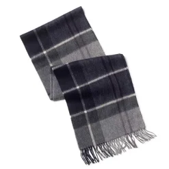 Orvis Scarves & Neckwear|BarbourĀ® Carrbridge Tartan Scarf Black Plaid