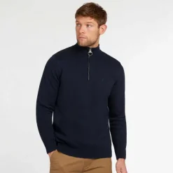 Orvis Sweaters|BarbourĀ® Cotton Half-Zip Navy