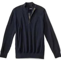 Orvis Sweaters|Barbour® Cotton Half-Zip Navy