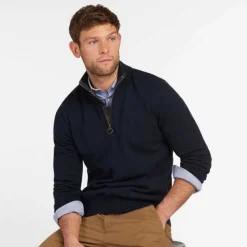 Orvis Sweaters|Barbour® Cotton Half-Zip Navy