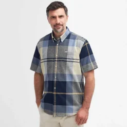 Orvis Shirts|Barbour® Douglas Short-Sleeved Regular Fit Shirt River Blue