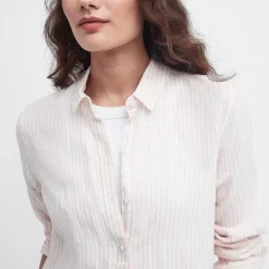 Orvis Shirts|BarbourĀ® Marine Linen Shirt Shell Pink