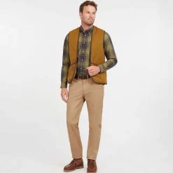Orvis Vests|BarbourĀ® Warm Pile Waistcoat/Zip-In Liner Brown