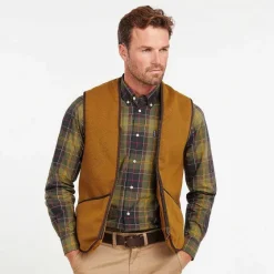 Orvis Vests|Barbour® Warm Pile Waistcoat/Zip-In Liner Brown