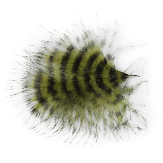 Orvis Materials|Barred Marabou Olive/Black