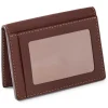 Orvis Wallets|Bison Leather Folding Card Carrier Brown
