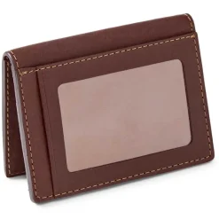 Orvis Wallets|Bison Leather Folding Card Carrier Brown