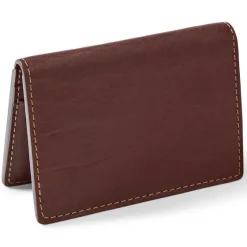 Orvis Wallets|Bison Leather Folding Card Carrier Brown