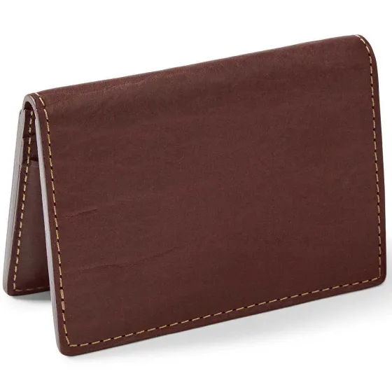 Orvis Wallets|Bison Leather Folding Card Carrier Brown