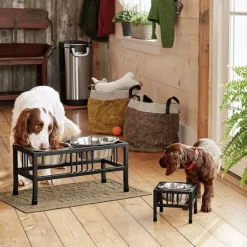 Orvis Bowls, Feeders & Food Storage|Black Steel Raised Feeder