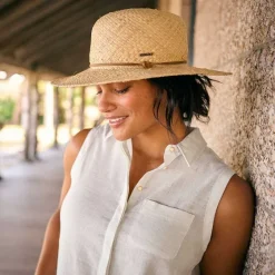 Orvis Hats|Boater Raffia Hat Natural