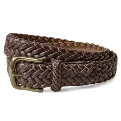 Orvis Belts|Classic Latigo Braid Belt Brown