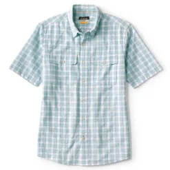 Orvis Shirts|Clearwater Seersucker Short-Sleeved Shirt Cloud Blue