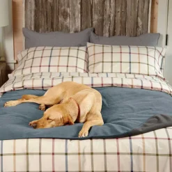 Orvis Throw Blankets|Dog-Proof Fleece Throw Blue