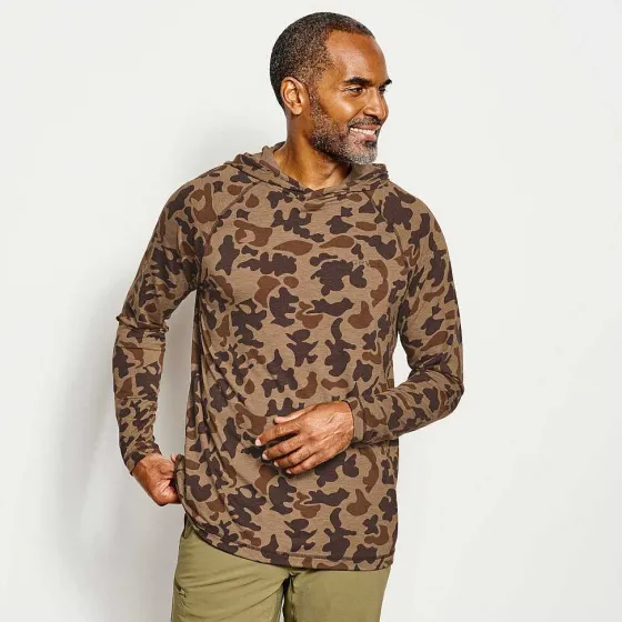 Orvis Shirts|Dricast Hoodie Brown Trout