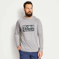Orvis Shirts|Dricast Logo Hoodie Light Heather Grey