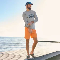 Orvis Shirts|Dricast Logo Hoodie Light Heather Grey
