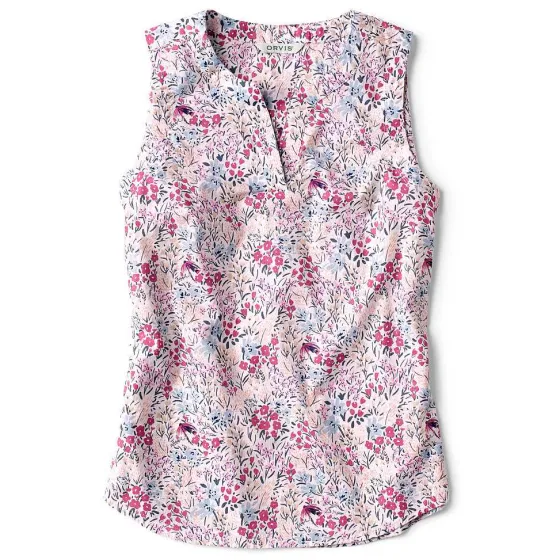 Orvis Shirts|Easy Sleeveless Printed Camp Shirt Punch Artist Floral
