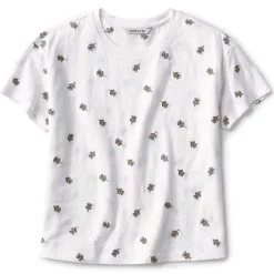 Orvis Shirts|Embroidered Girlfriend Short-Sleeved Tee White