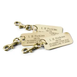 Orvis Travel|Engraved Brass Luggage Tags, Set Of 3