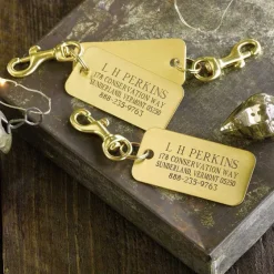 Orvis Travel|Engraved Brass Luggage Tags, Set Of 3