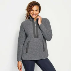 Orvis Fleece|Equinox Sherpa Wool Pullover Gray