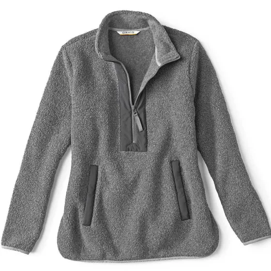 Orvis Fleece|Equinox Sherpa Wool Pullover Gray
