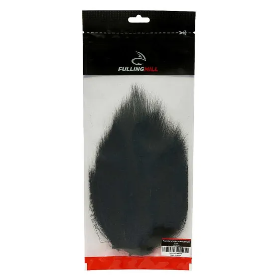 Orvis Materials|Fulling Mill Premium Selected Bucktails Black