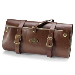 Orvis Packs & Bags|Genuine Leather Shave Kit Brown