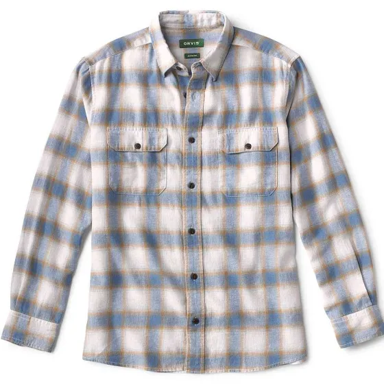Orvis Shirts|Hemp/Cotton Yarn-Dyed Denim Long-Sleeved Shirt Dusty Blue