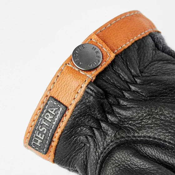 Orvis Gloves|Hestra Deerskin Wool Tricot Gloves Charcoal