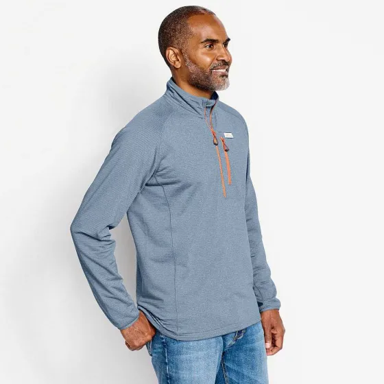 Orvis Sweatshirts|Horseshoe Hills Quarter-Zip Fleece Pullover Bluestone