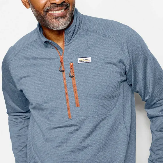 Orvis Sweatshirts|Horseshoe Hills Quarter-Zip Fleece Pullover Bluestone