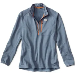 Orvis Sweatshirts|Horseshoe Hills Quarter-Zip Fleece Pullover Bluestone