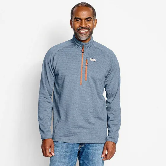 Orvis Sweatshirts|Horseshoe Hills Quarter-Zip Fleece Pullover Bluestone
