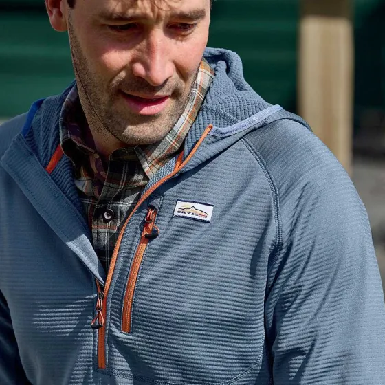 Orvis Sweatshirts|Horseshoe Hills Quarter-Zip Hoodie Bluestone
