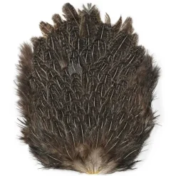 Orvis Materials|India Hen Backs Speckled Gray