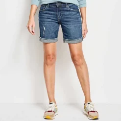 Orvis Shorts|Kut From The Kloth® Catherine Boyfriend 7" Shorts Med Indigo Midrise