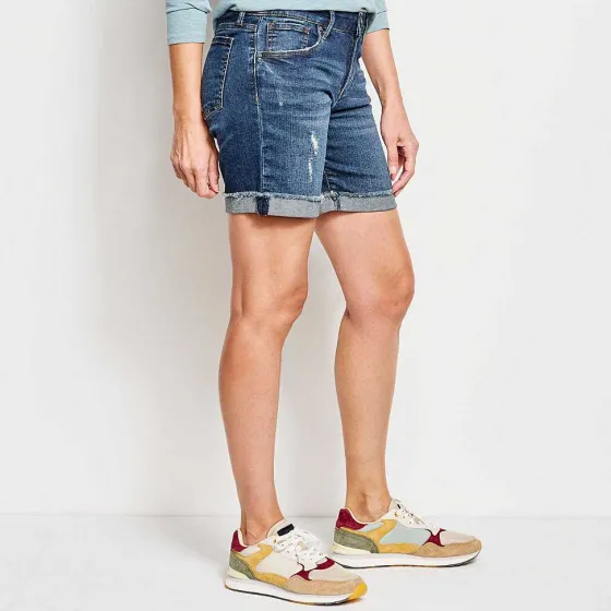 Orvis Shorts|Kut From The Kloth® Catherine Boyfriend 7" Shorts Med Indigo Midrise