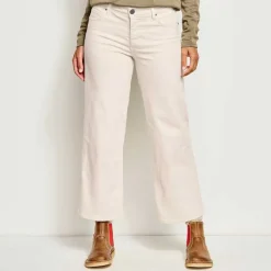 Orvis Pants|Kut From The Kloth® Charlotte Wide-Leg Crop Jeans Ecru Orvis-Exclusive