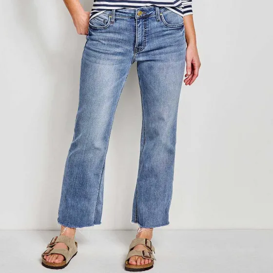 Orvis Pants|Kut From The Kloth® Kelsey Cropped Flare Jeans Light Indigo Hirise