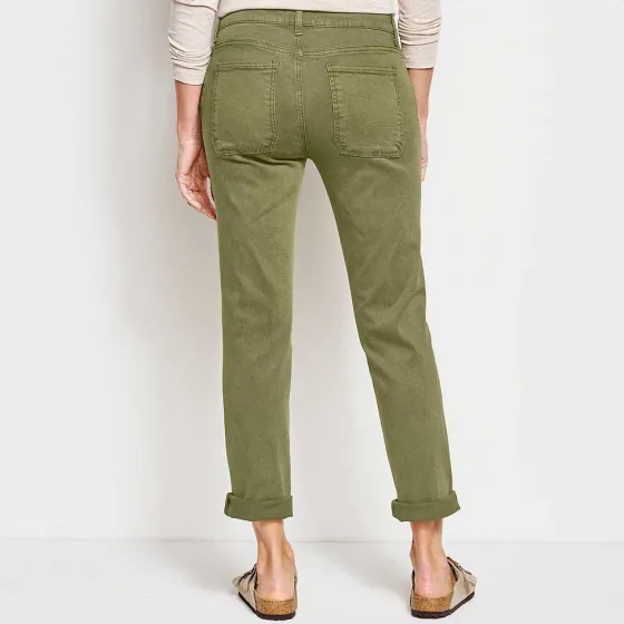 Orvis Pants|Kut From The Kloth® Stretch Twill Catherine Boyfriend Ankle—Exclusive Loden