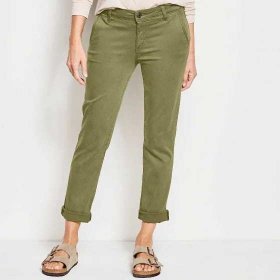 Orvis Pants|Kut From The Kloth® Stretch Twill Catherine Boyfriend Ankle—Exclusive Loden