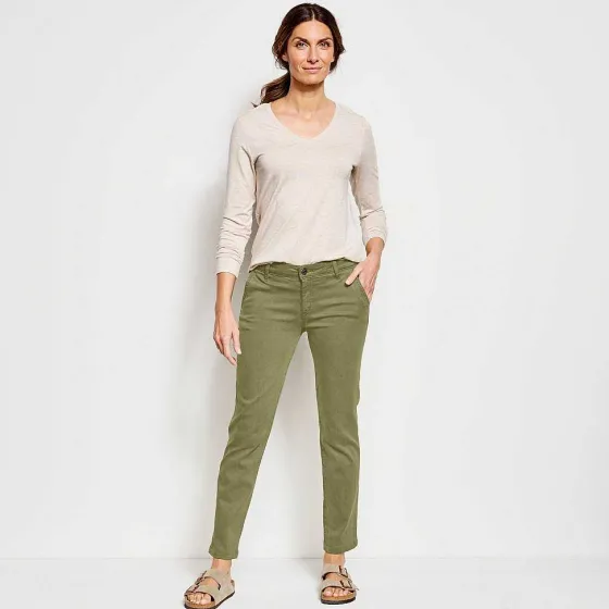 Orvis Pants|Kut From The Kloth® Stretch Twill Catherine Boyfriend Ankle—Exclusive Loden