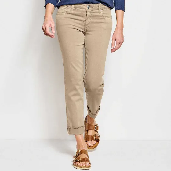 Orvis Pants|Kut From The Kloth® Stretch Twill Amy Crop Desert Khaki Exclusive